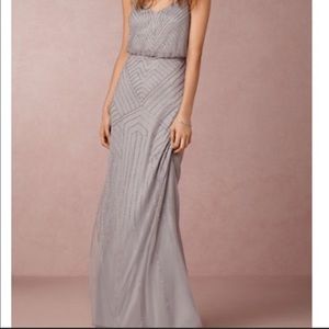 BHLDN beaded maxi bridesmaid dress